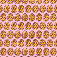 easter egg pattern background vector