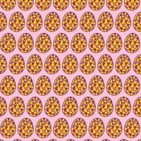 easter egg pattern background vector