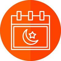 Islamic Calendar Vector Icon Design