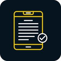 Digital Contract Vector Icon Design