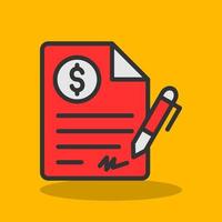 Contract Vector Icon Design