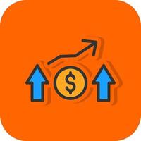 Financial Profit Vector Icon Design