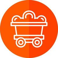 Mining Cart Vector Icon Design