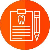 Dental Report Vector Icon Design