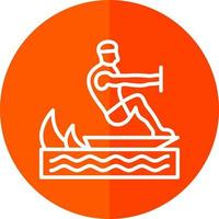 Surfing Vector Icon Design