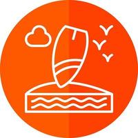 Surfboard Vector Icon Design