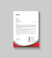 Modern Business Letterhead Template Design vector