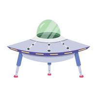 Trendy Alien Spacecraft vector