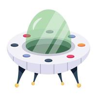 Trendy Flying Saucer vector