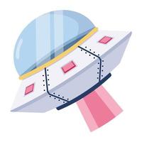 Trendy Flying Saucer vector