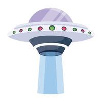 Trendy Alien Spacecraft vector