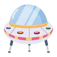 Trendy Alien Spacecraft vector