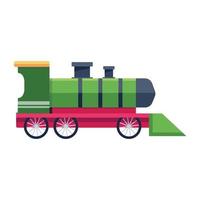 Trendy Locomotive Engine vector