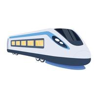 Trendy Railway Transport vector