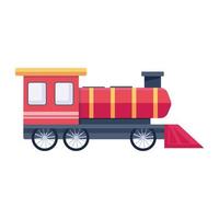 Trendy Train Engine vector