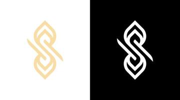 letter s logo boutique fashion beauty monogram vector icon style Design template