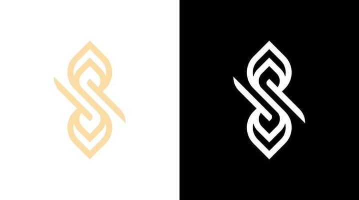 letter s logo boutique fashion beauty monogram vector icon style Design template