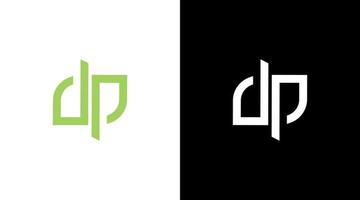 letter dp simple logo vector monogram icon Design template