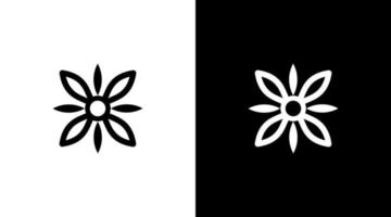 lotus flower logo nature vector monogram icon Design template