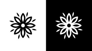 blossom Lotus logo nature flower vector monogram icon Design template