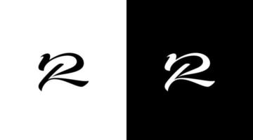 letra r logo lujo vector monograma icono estilo diseño modelo