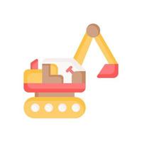 excavator icon for your website design, logo, app, UI. vector