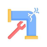 pipe repair icon for your website design, logo, app, UI. vector