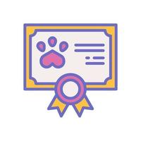 icono de certificado para el diseño de su sitio web, logotipo, aplicación, ui. vector