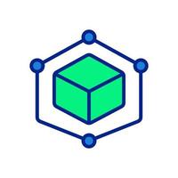 blockchain icon for your website design, logo, app, UI. vector