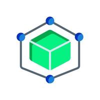 blockchain icon for your website design, logo, app, UI. vector