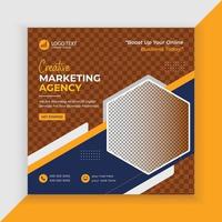 Digital marketing banner for social media post Pro Vector