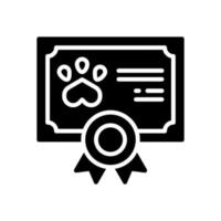 icono de certificado para el diseño de su sitio web, logotipo, aplicación, ui. vector