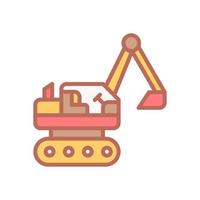 excavator icon for your website design, logo, app, UI. vector