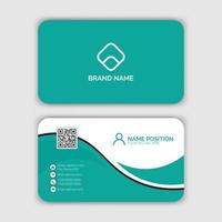 Modern corporate business card template vector