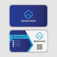 Modern business card template design vector