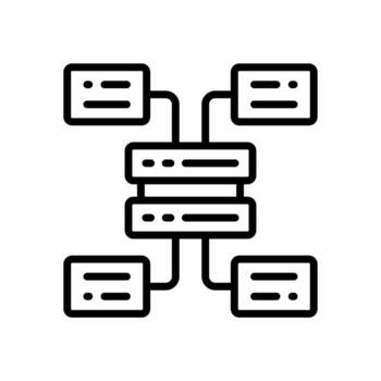 base de datos icono para tu sitio web diseño, logo, aplicación, ui vector