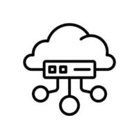 nube icono para tu sitio web diseño, logo, aplicación, ui vector