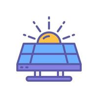 icono de panel solar para su sitio web, móvil, presentación y diseño de logotipo. vector