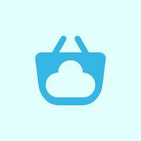 Cloud Logo Symbol Icon Brand Minimal Simple Startup Company Digital Service Internet vector