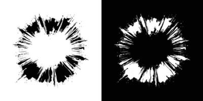 circular ink splatter texture vector