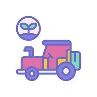tractor icon for your website design, logo, app, UI. vector