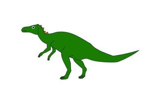 Edmontosaurus Dinosaur With white background elements. Vector illustration.