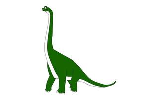 Ultrasaurus Dinosaur With white background elements. Vector illustration.