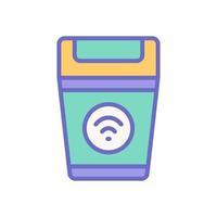 smart trash icon for your website design, logo, app, UI. vector