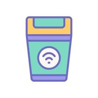 smart trash icon for your website design, logo, app, UI. vector