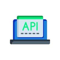 api icono para tu sitio web diseño, logo, aplicación, ui vector