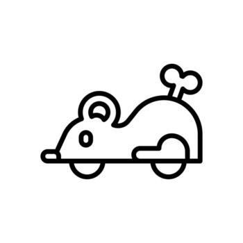 mouse toy icon for your website design, logo, app, UI. vector