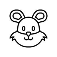hamster icon for your website design, logo, app, UI. vector