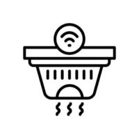 smoke detector icon for your website design, logo, app, UI. vector