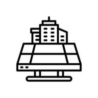 city space icon for your website, mobile, presentation, and logo design. vector